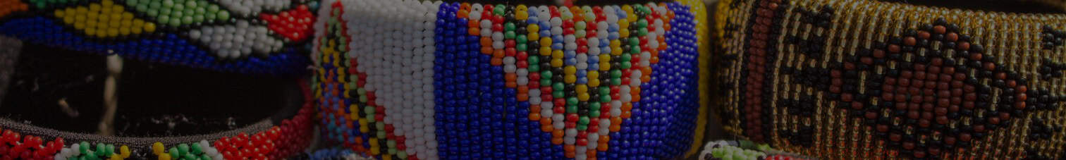 Beaded African jewelry and accessories showcasing vibrant traditional craftsmanship.
