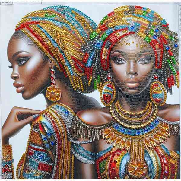 Vibrant African-inspired jewelry and traditional attire showcasing cultural beauty and craftsmanship.